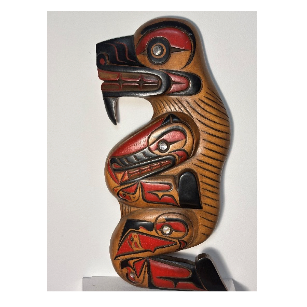 Eagle Bear wood carving