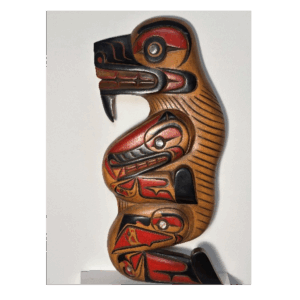 Eagle Bear wood carving